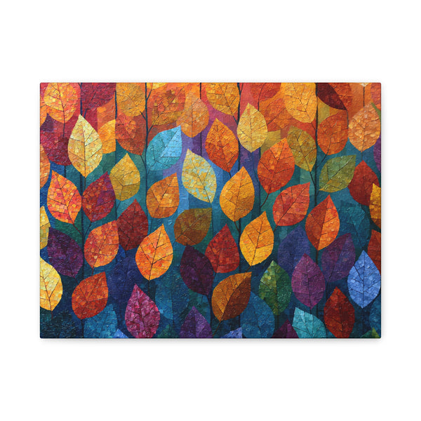 Autumn Mosaic - Textured Fall Wall Art