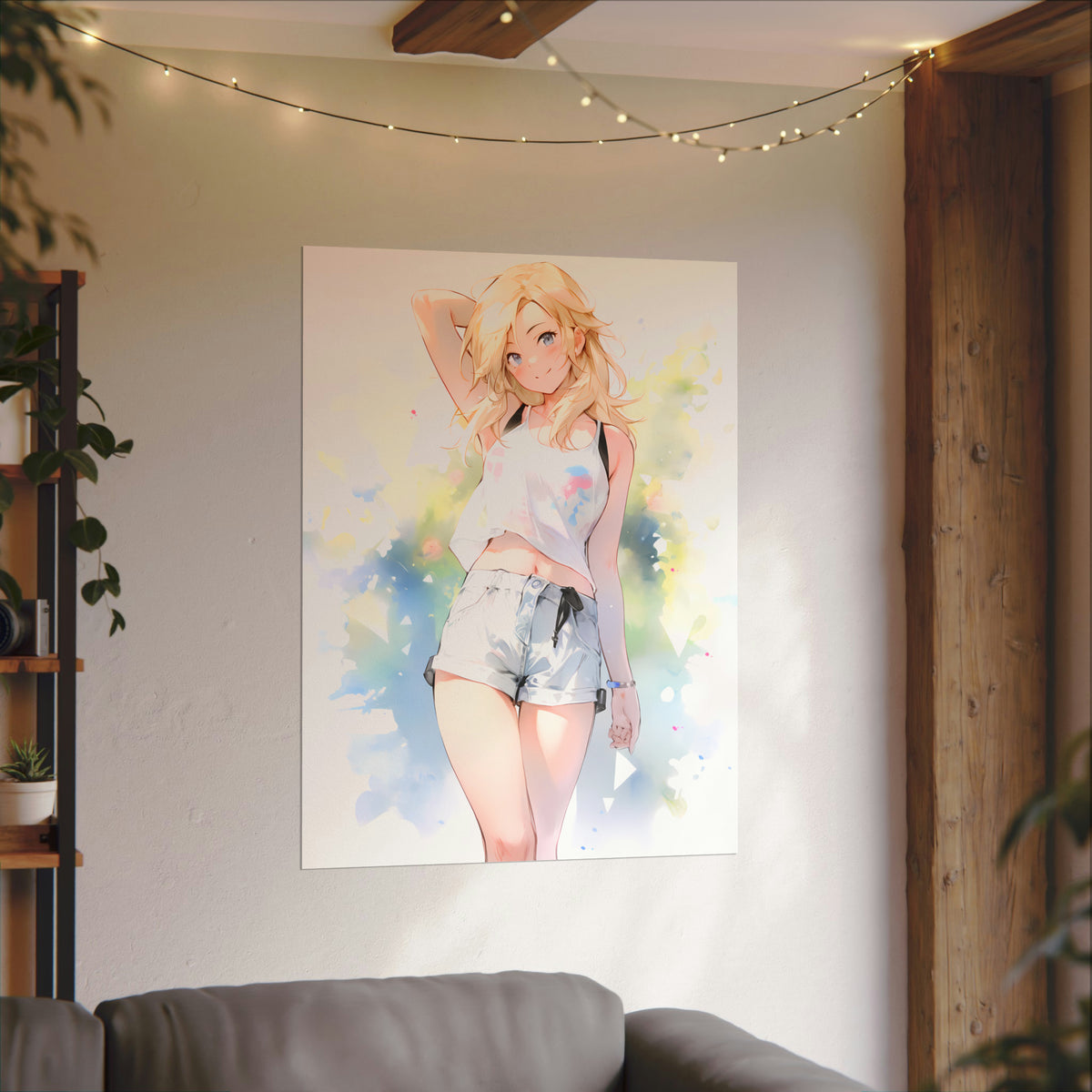 A Reflection of Spring - Anime Watercolor Poster