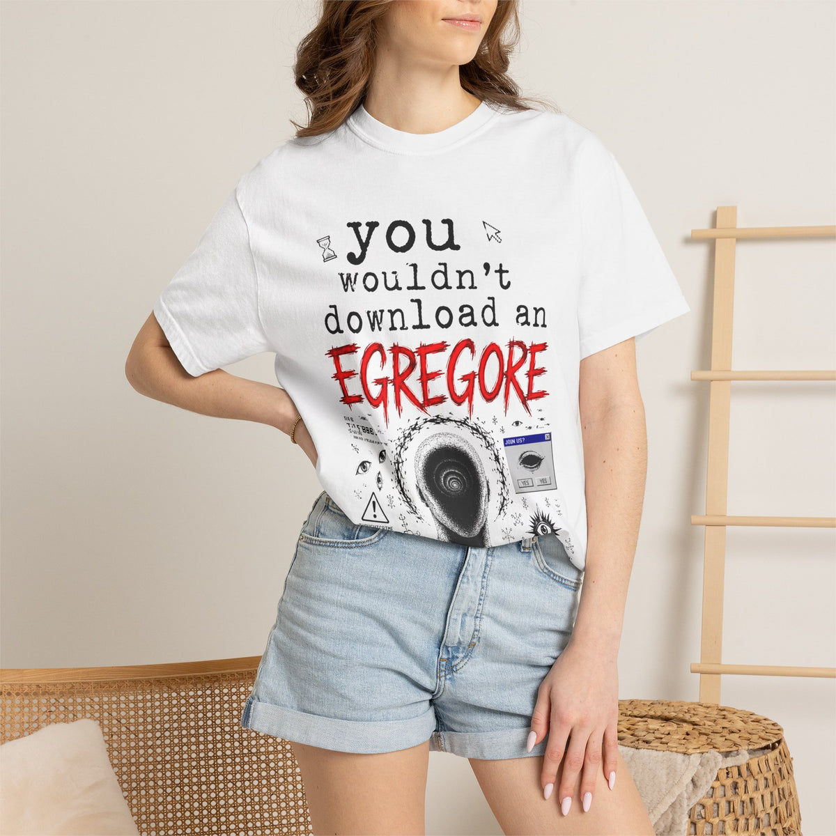 You Wouldn't Download an Egregore - Schizopost Graphic T-Shirt