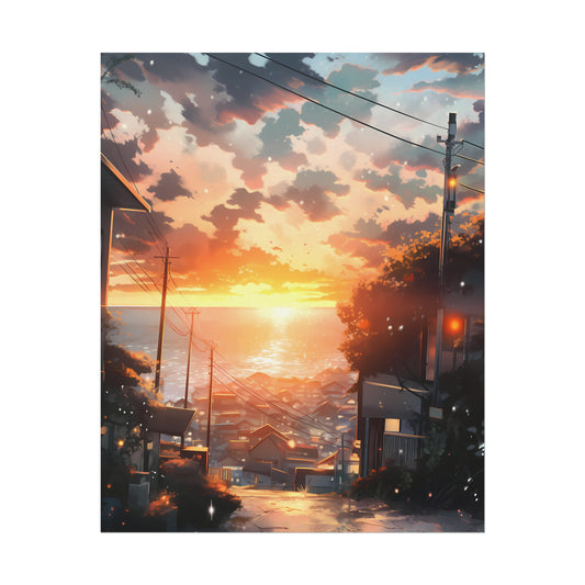 The Way Home - Anime Watercolor Poster