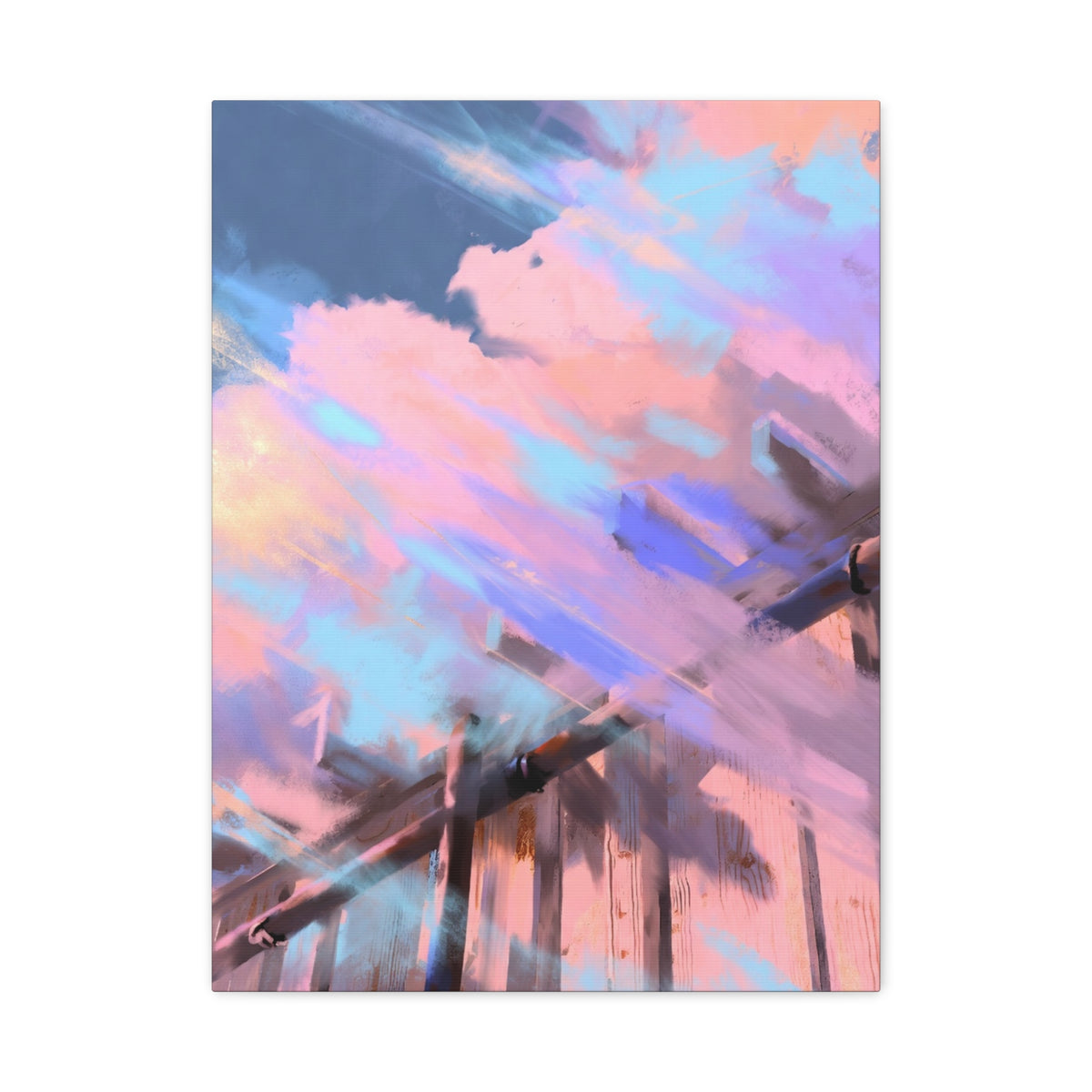 Crossing Over - Abstract Vertical Wall Art