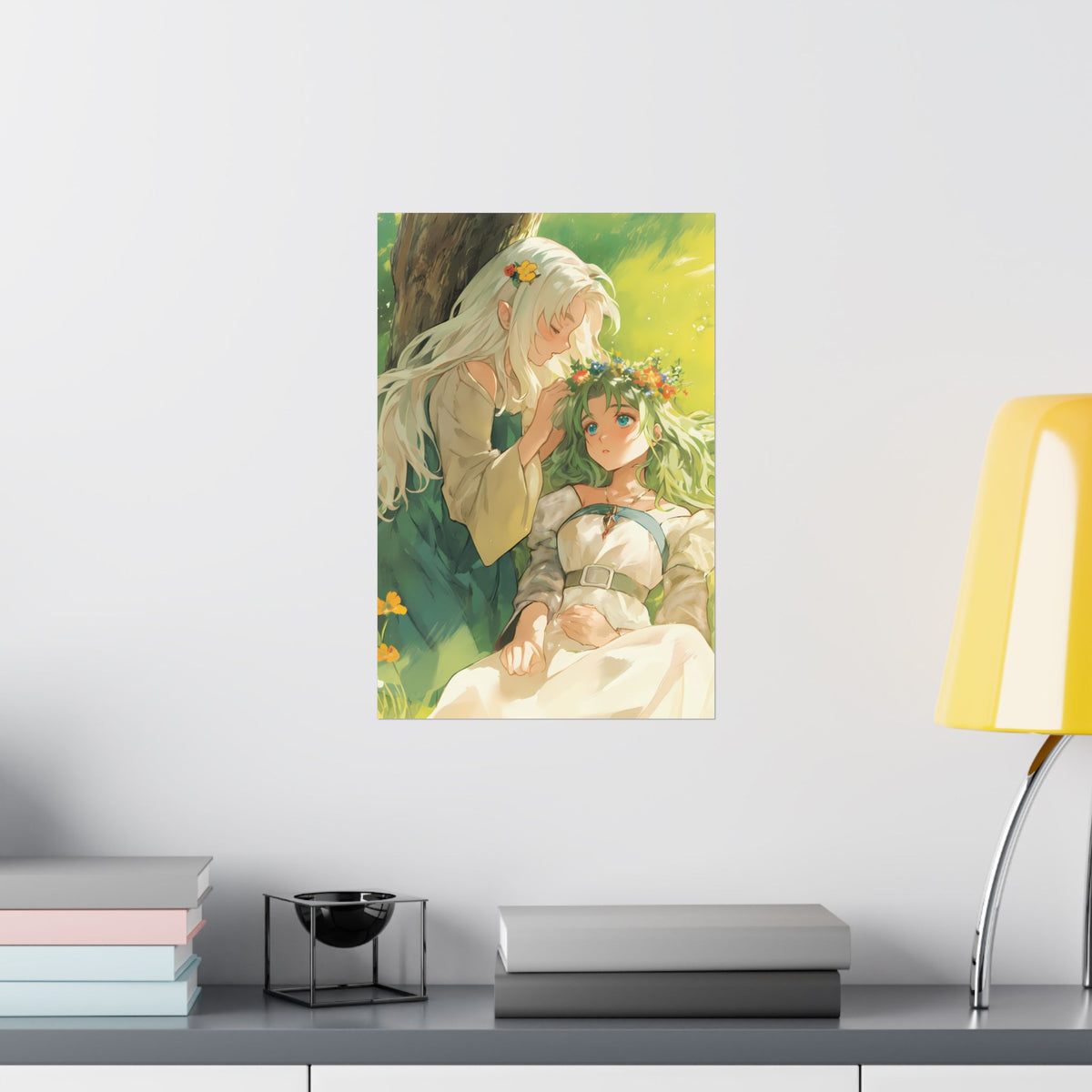 Flower Crown - Cute Anime Poster