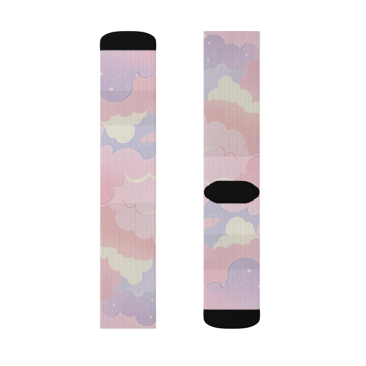 Pastel Clouds Lofi Anime Socks