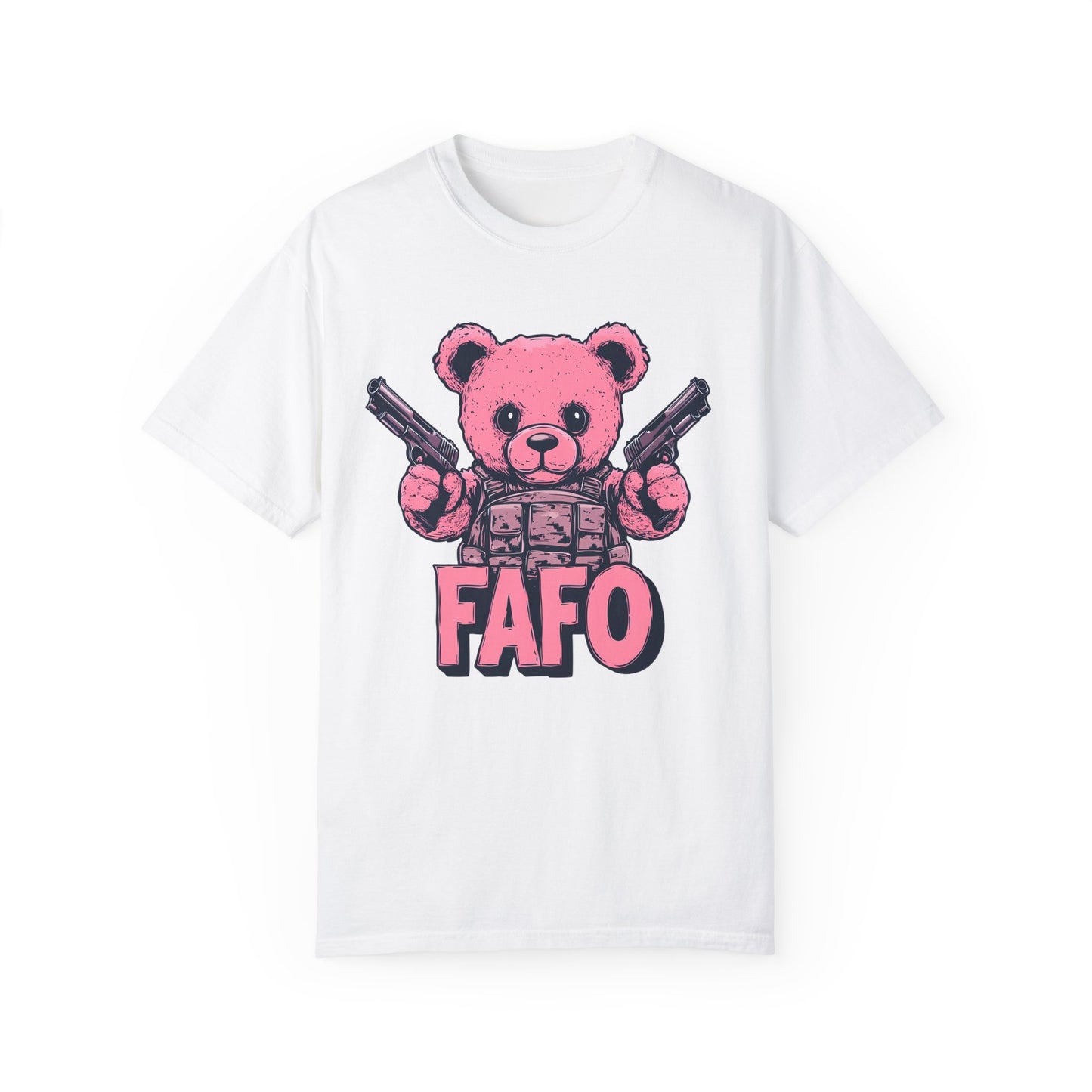 Pink Peacekeeper - Cute FAFO Bear T-Shirt