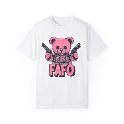 Pink Peacekeeper - Cute FAFO Bear T-Shirt