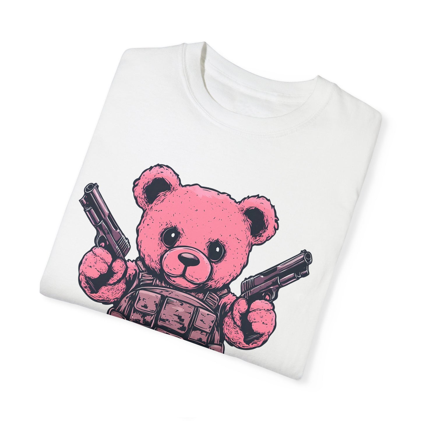 Pink Peacekeeper - Cute FAFO Bear T-Shirt