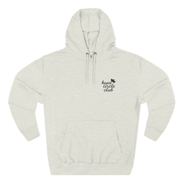 Heart Circle Club - Embroidered Premium Fleece Hoodie