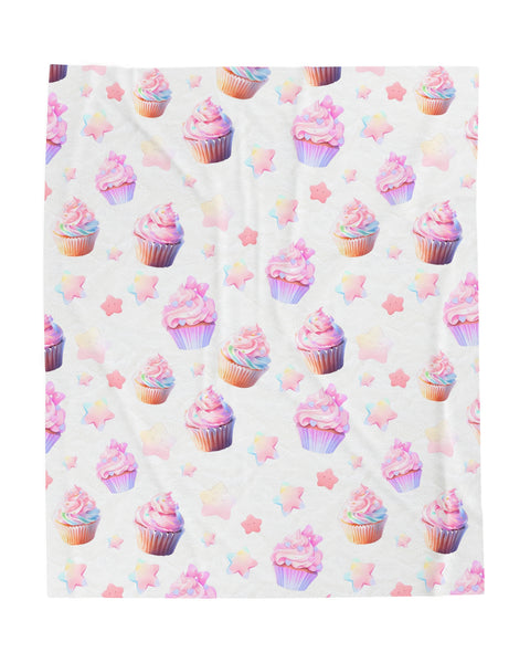 Cupcake Party - Cute Anime Throw Blanket