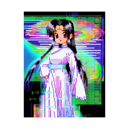 Harmony Disharmony - Pixel Anime Girl Poster