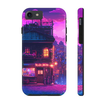 Zeke's Pub - Cyberpunk Pixel Art Phone Case