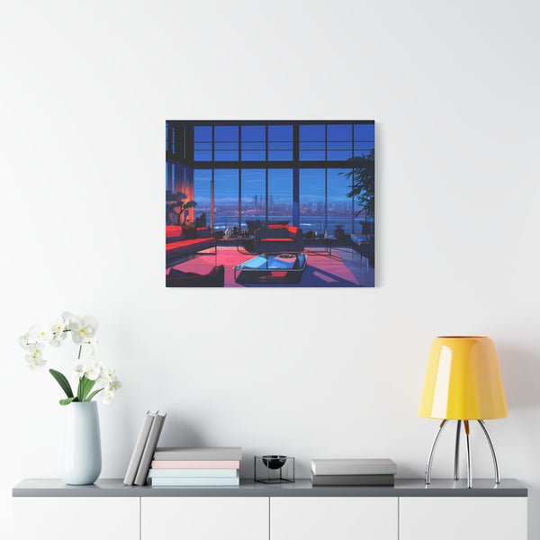 Diamond Nights - Retro Anime Canvas Print