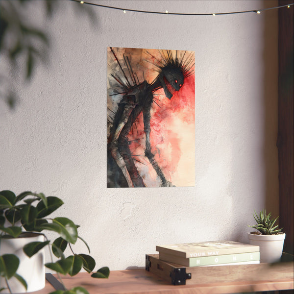 Shade The Dark Elemental - Abstract Fantasy Poster