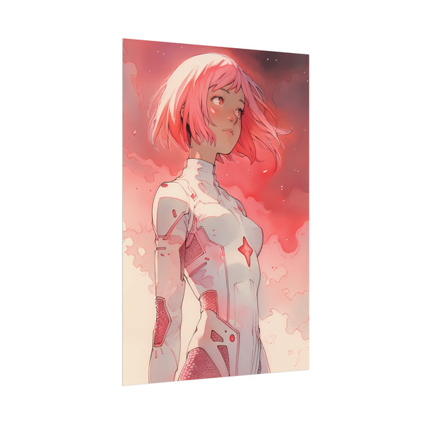 Hikari Child of Light - Anime Girl Watercolor Poster