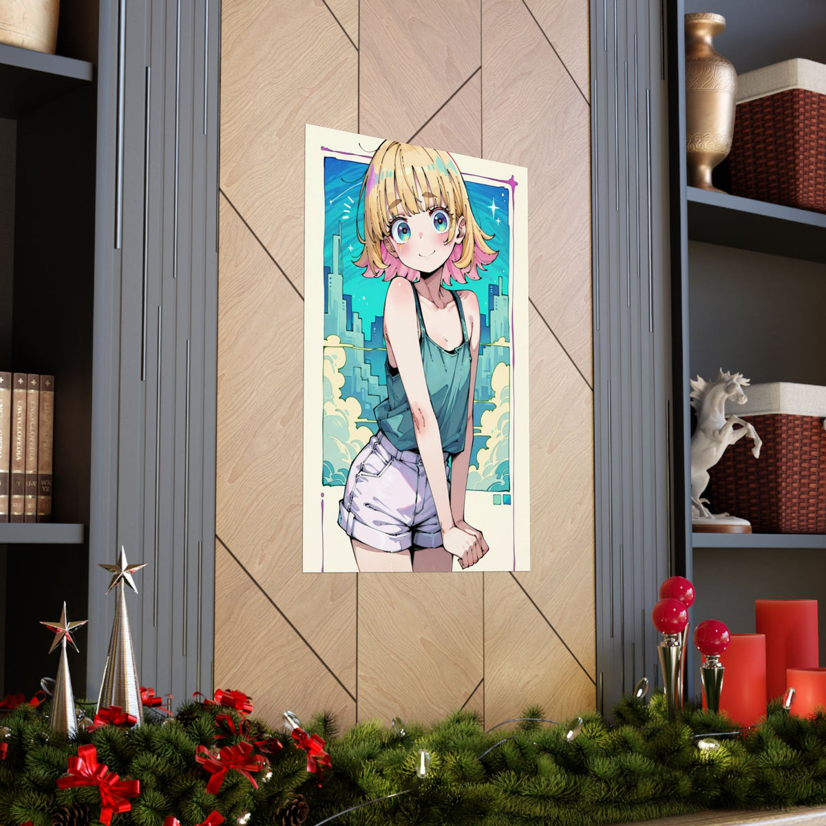 K.D. Night Magic - Cute Anime Girl Poster
