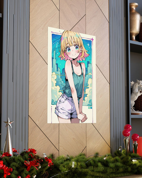 K.D. Night Magic - Cute Anime Girl Poster