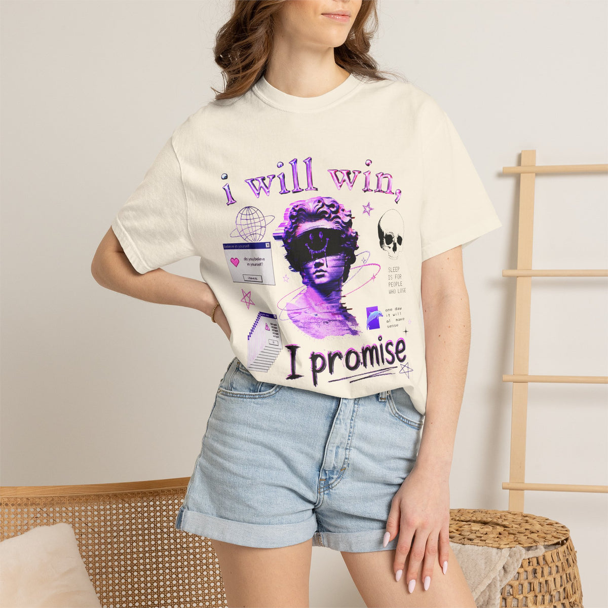 I Will Win - Schizopost Vaporwave Aesthetic T-Shirt