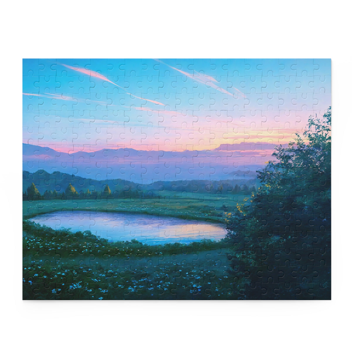 Azure World — Aesthetic Anime Puzzle