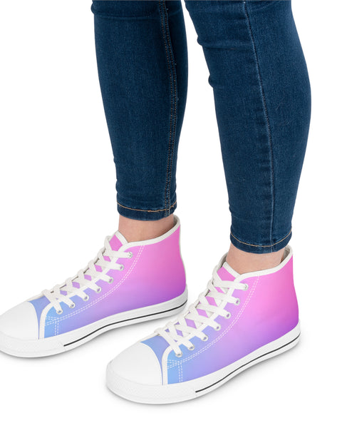Fine Night - Prismatic High-Top Sneakers