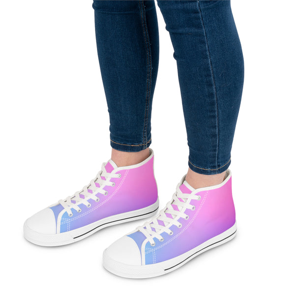 Fine Night - Prismatic High-Top Sneakers