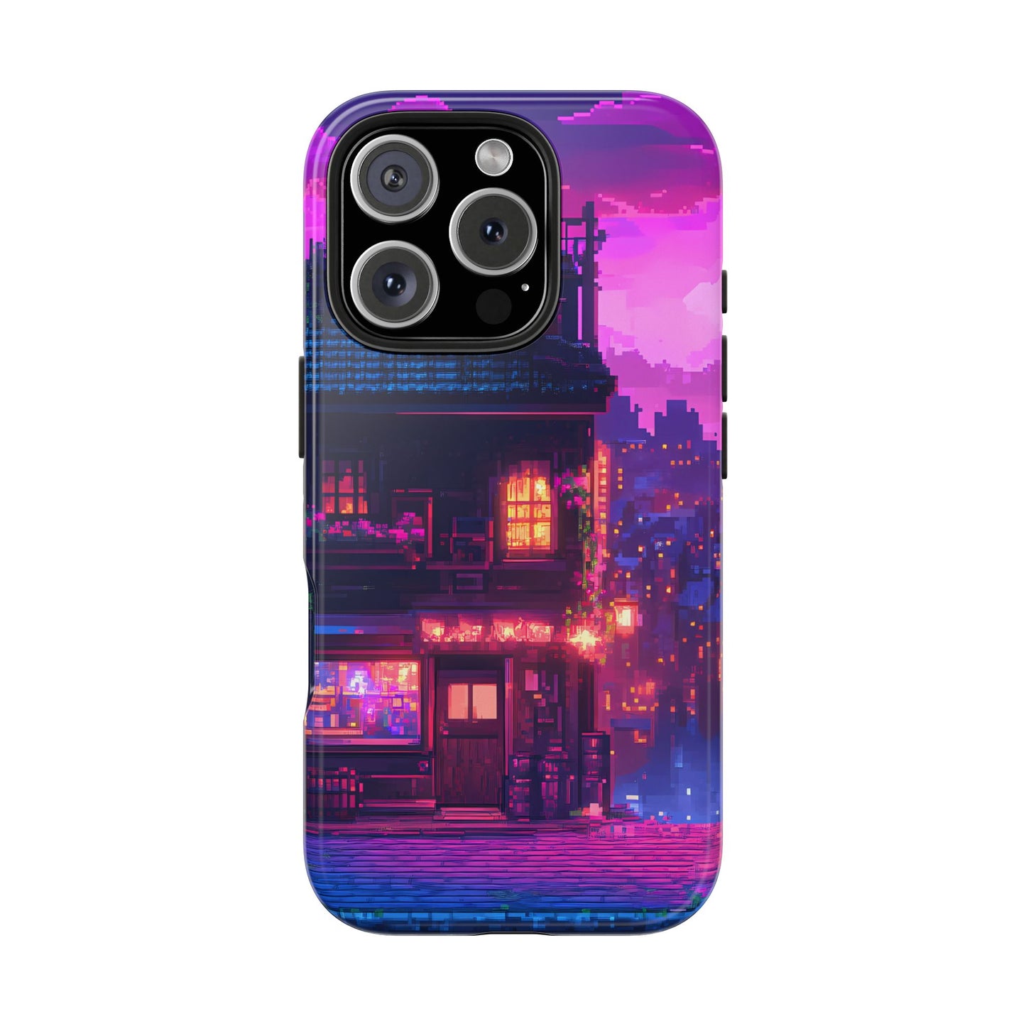 Zeke's Pub - Cyberpunk Pixel Art Phone Case