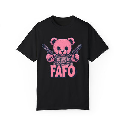 Pink Peacekeeper - Cute FAFO Bear T-Shirt