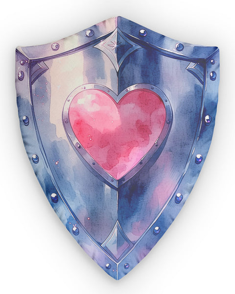 Heart Shield — Cute Throw Pillow