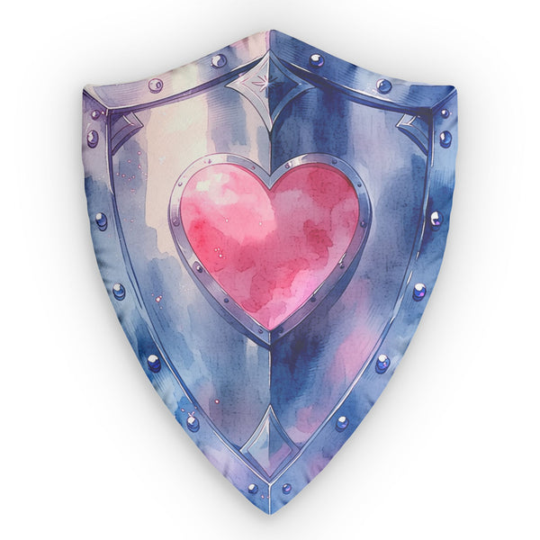 Heart Shield — Cute Throw Pillow