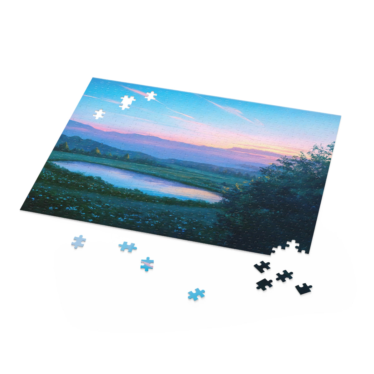 Azure World — Aesthetic Anime Puzzle