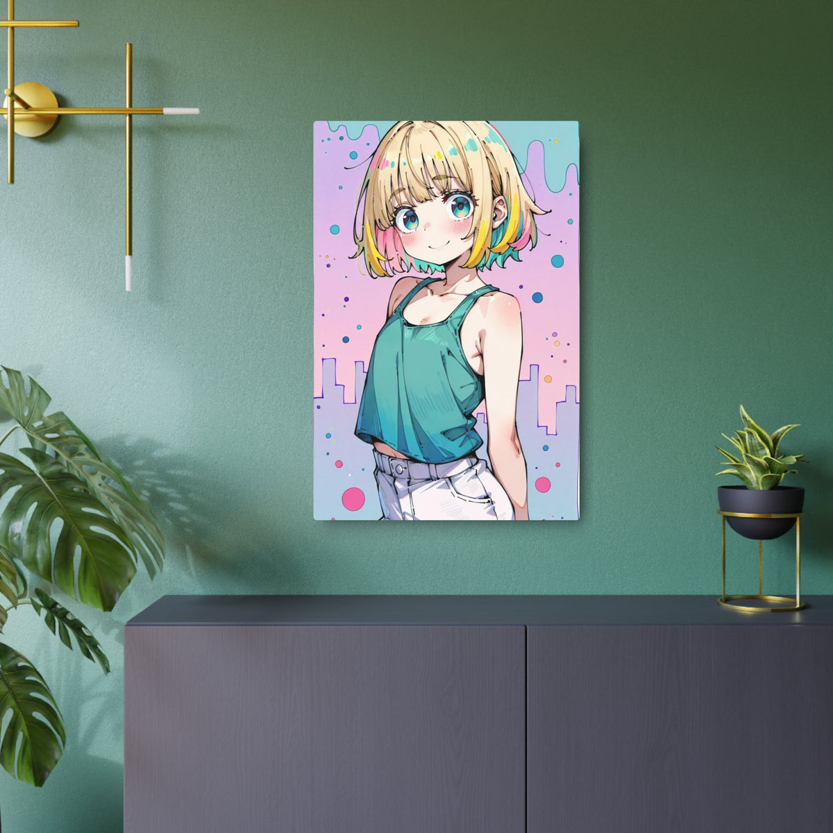 K.D. Pastel Twilight - Cute Anime Metal Poster