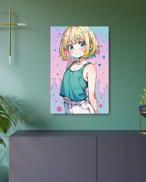 K.D. Pastel Twilight - Cute Anime Metal Poster