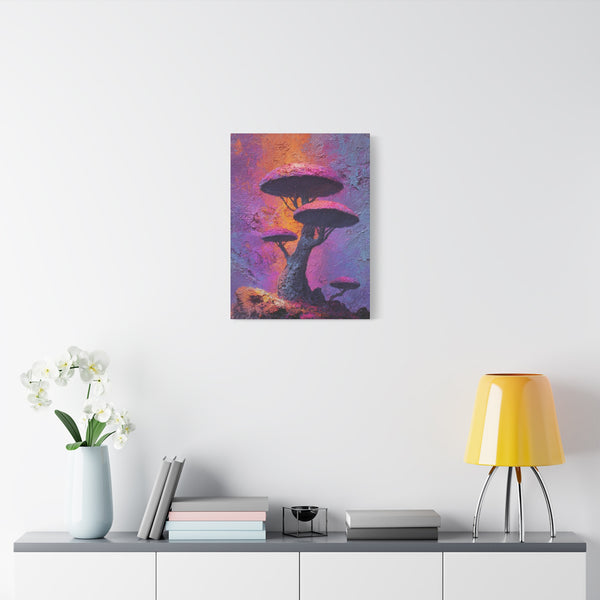 Fungal Tree - Textured Vertical Wall Art