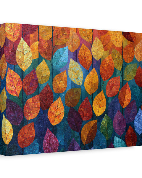 Autumn Mosaic - Textured Fall Wall Art