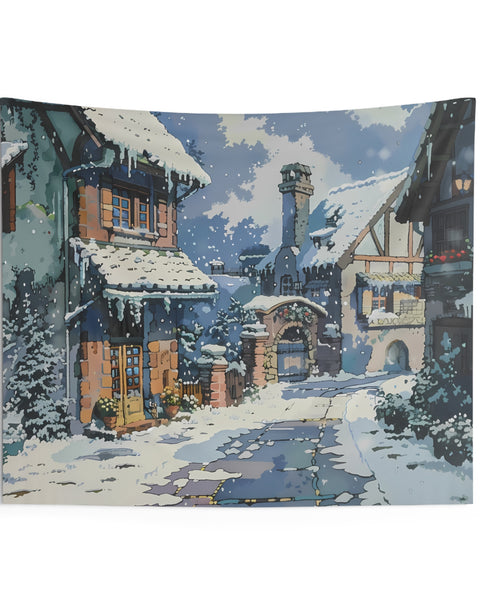 Winter Again - Aesthetic Anime Tapestry