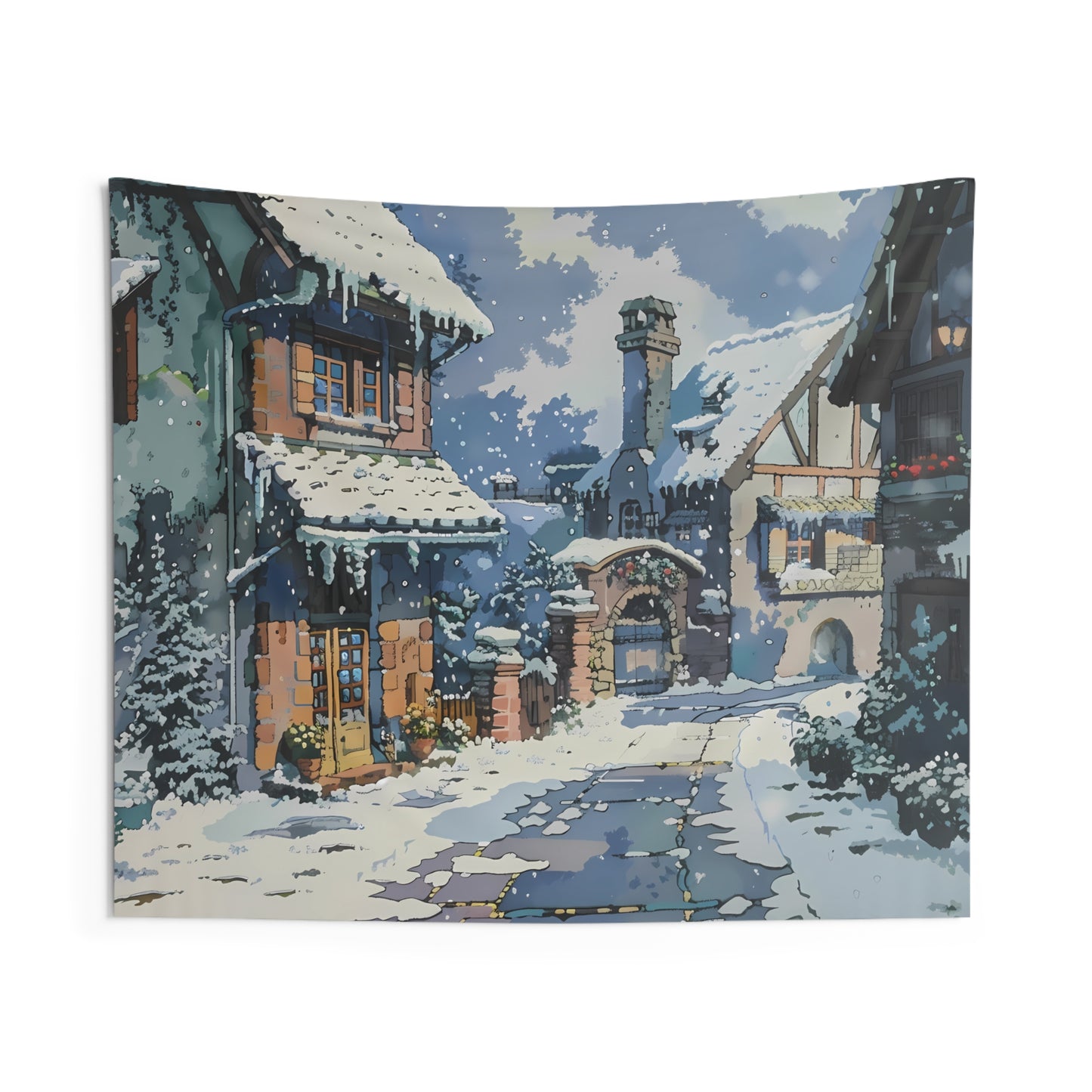 Winter Again - Aesthetic Anime Tapestry