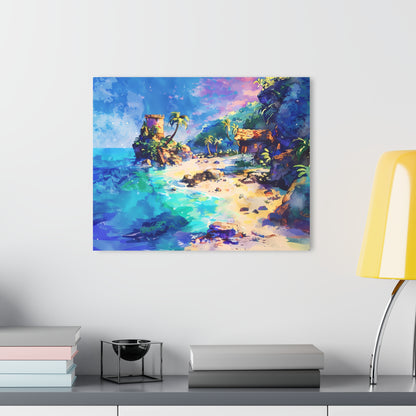 The Cove - Watercolor Glass Wall Art