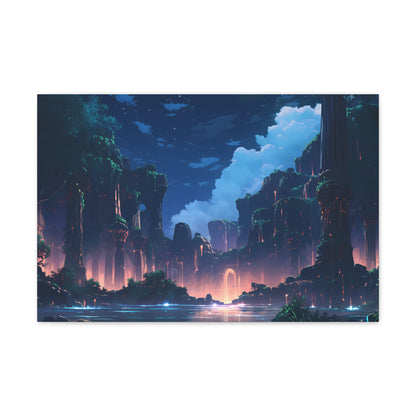 Night Magic - Anime Canvas Print