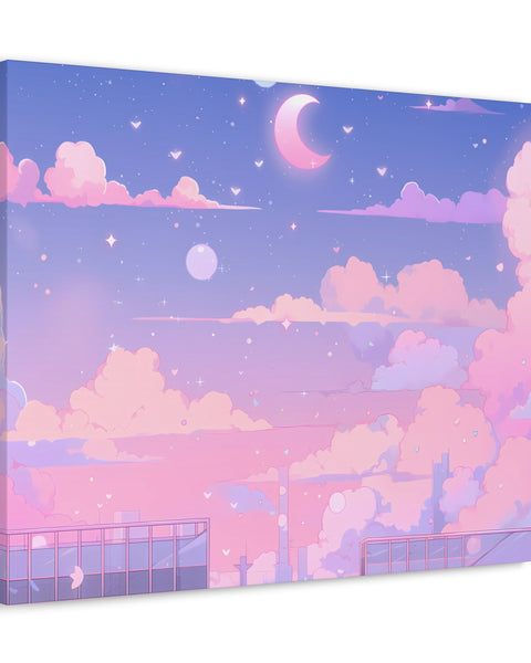 Cotton Candy Dreams - Anime Canvas Print