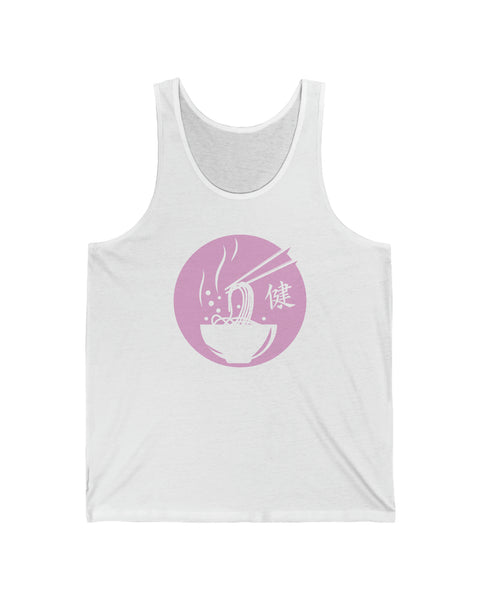 Ramen Love - Cute White Cotton Tank Top