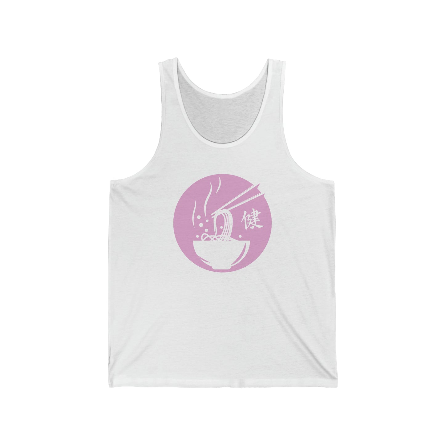 Ramen Love - Cute White Cotton Tank Top