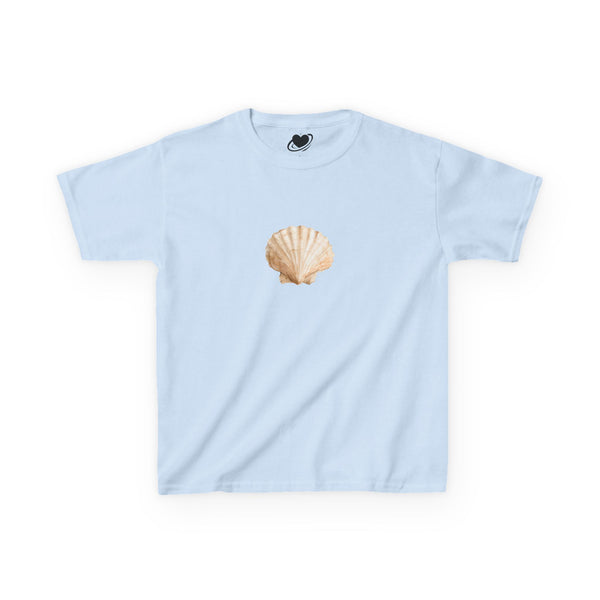 Scallop Shell Art - Vintage Style Cute Baby Tee