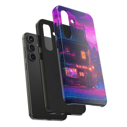 Zeke's Pub - Cyberpunk Pixel Art Phone Case