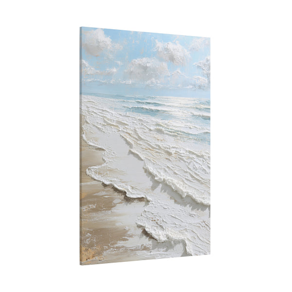 Coastal Bliss - White Beach Wall Art