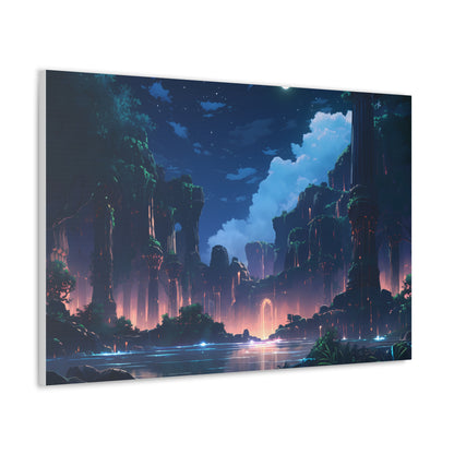 Night Magic - Anime Canvas Print