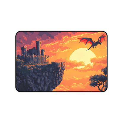 Dragon Kingdom - Pixel Art Fantasy Desk Mat