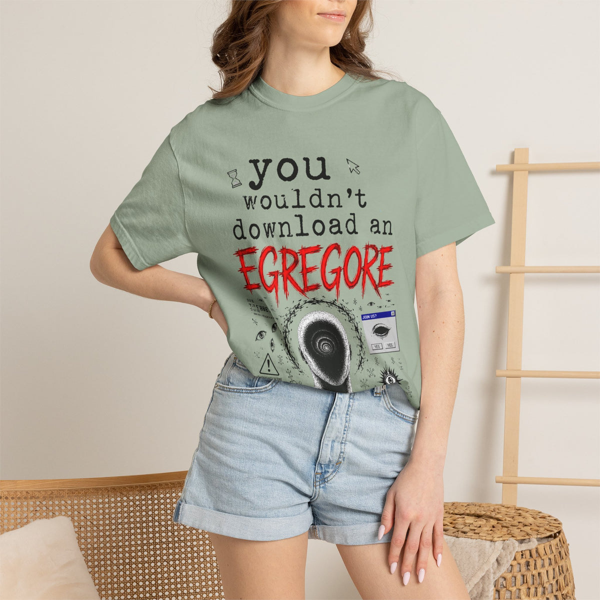 You Wouldn't Download an Egregore - Schizopost Graphic T-Shirt