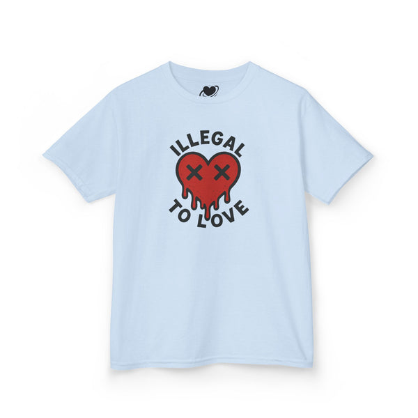 Illegal to Love - Cute Melting Heart Baby Tee