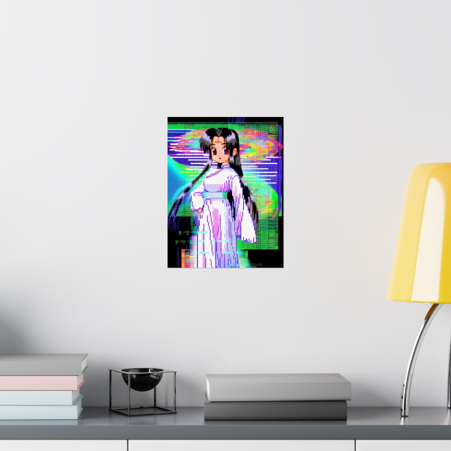 Harmony Disharmony - Pixel Anime Girl Poster