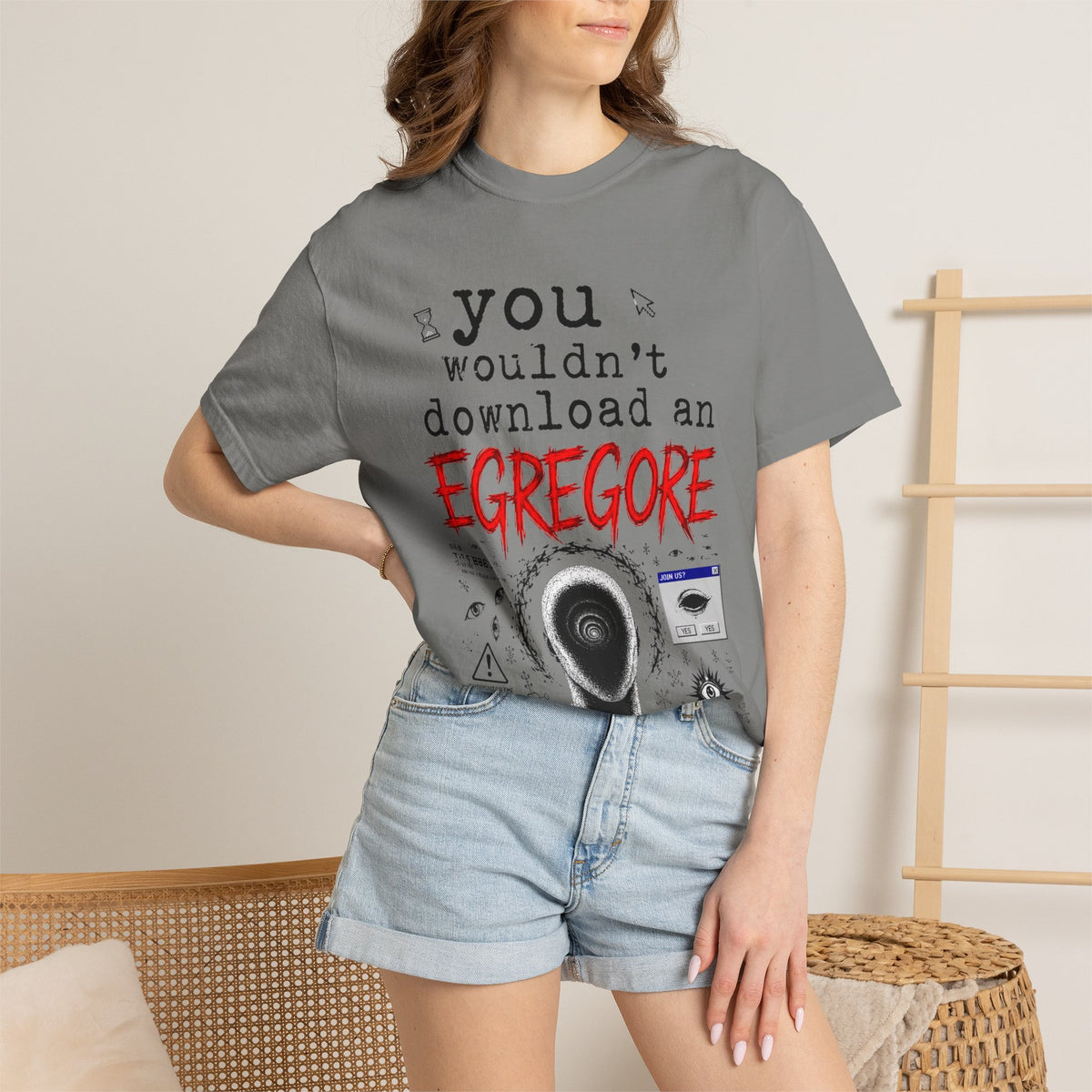 You Wouldn't Download an Egregore - Schizopost Graphic T-Shirt