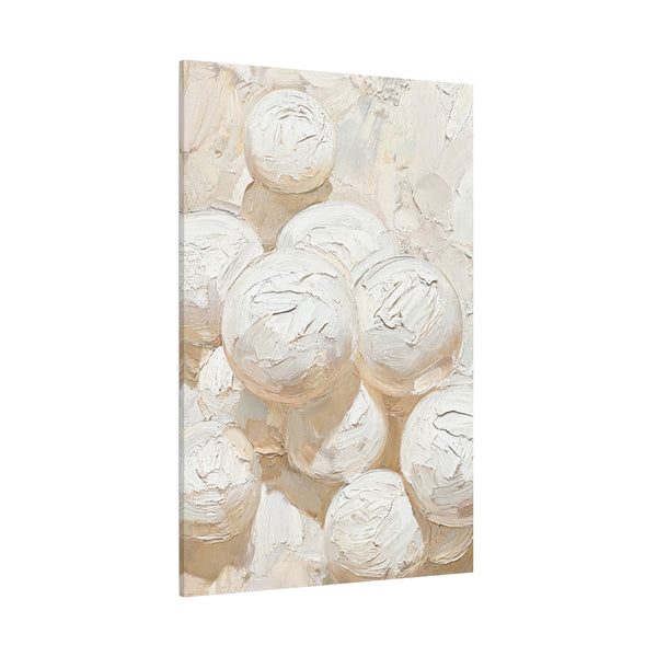 Silk Spheres - Abstract White Wall Art