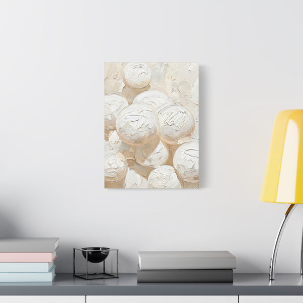 Silk Spheres - Abstract White Wall Art